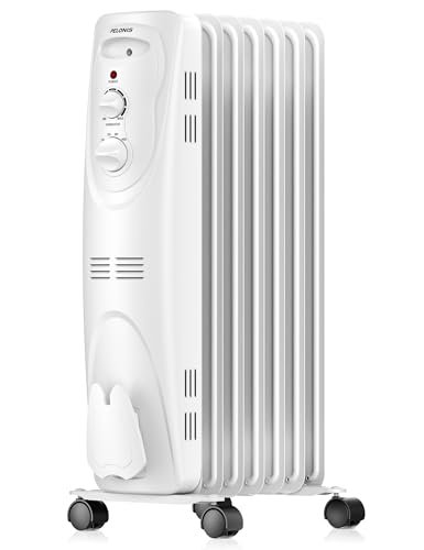 Mainstays 1500W Mechanical Oil Filled Electric Radiant Space Heater